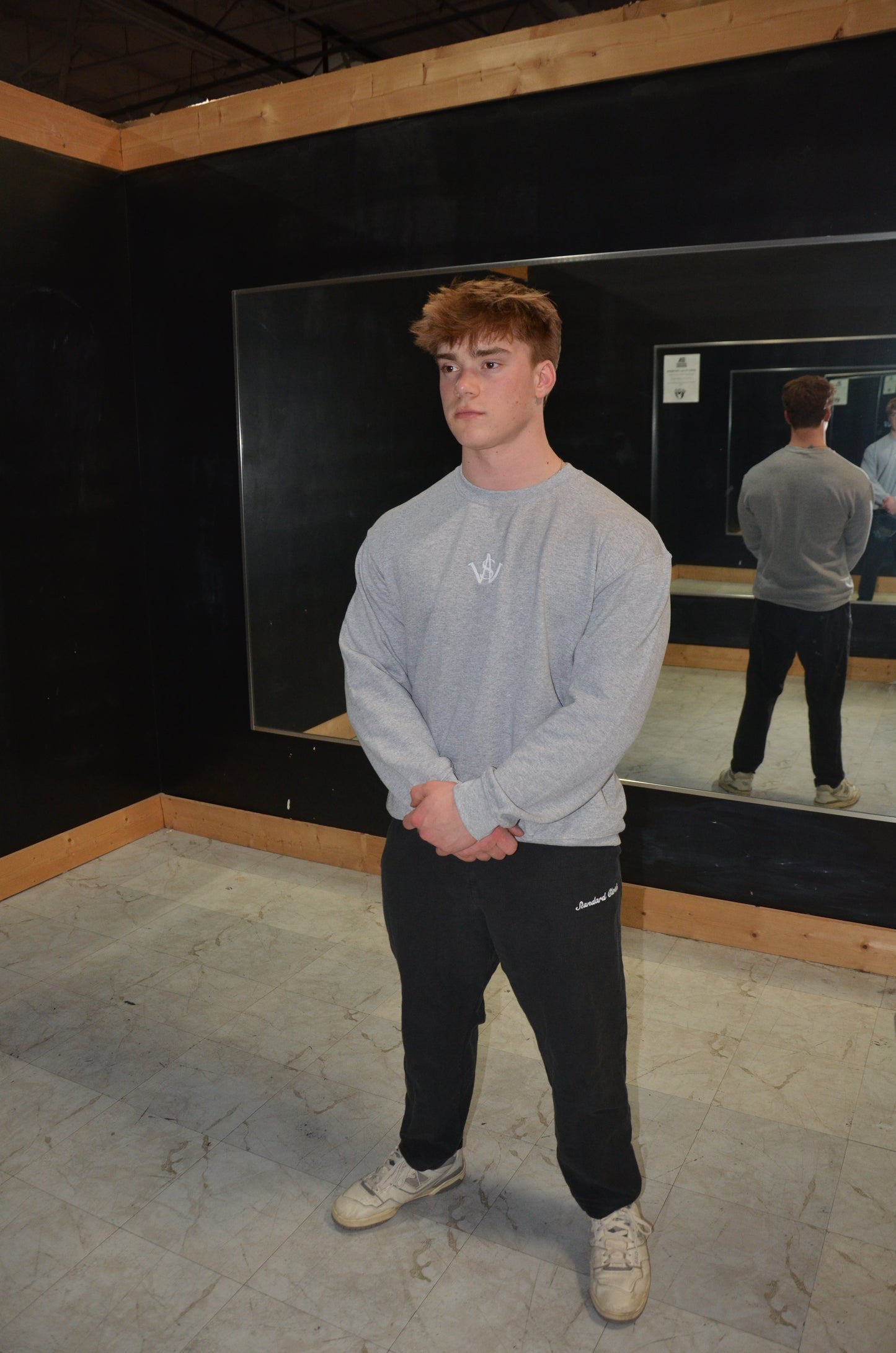 Grey Crew-Neck