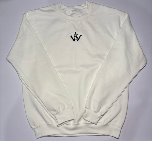 White Crew-Neck